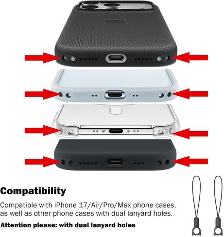 Crossbody Strap Compatible with iPhone 17/Air/Pro/Max Phone Case in Saudi Arabia