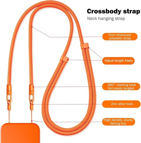 Crossbody Strap Compatible with iPhone 17/Air/Pro/Max Phone Case in Saudi Arabia