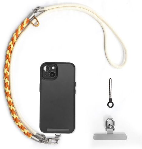Besnfoto Phone Lanyard Crossbody حزام الهاتف 3 في 1 الرقبة وحزام المعصم للهاتف الخليوي 360 درجة أبازيم معدنية عالمية وعلامات التبويب in Kuwait