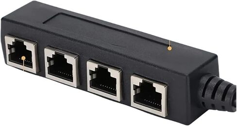 RJ45 إيثرنت تمديد كابل التصحيح الحبل محول كابل الشبكة (2 في 1 أمبير) in Saudi Arabia
