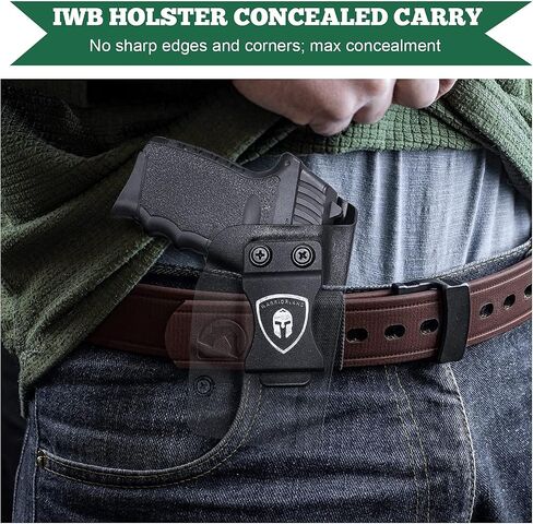 SCCY CPX1 CPX2 Holster IWB KYDEX Holster Fit: SCCY 9mm CPX-1 CPX-2 Gen 1-2 - Not Fit CPX1 / CPX2 Gen 3, Inside Waistband Appendix Holster SCCY CPX-2 Concealed Carry, Adj. Cant & Retention in Saudi Arabia
