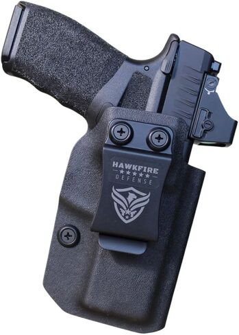 Springfield Hellcat PRO Holster - قطع بصريات IWB Kydex Holster Percision مناسب لـ Hellcat Pro - احتفاظ قابل للتعديل وغير قادر - "نقرة" مسموعة عند إعادة الحفظ - حزام داخلي مخفي للحمل in Kuwait