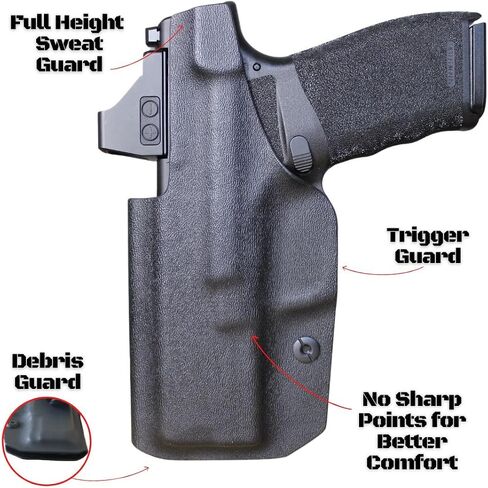 Springfield Hellcat PRO Holster - قطع بصريات IWB Kydex Holster Percision مناسب لـ Hellcat Pro - احتفاظ قابل للتعديل وغير قادر - "نقرة" مسموعة عند إعادة الحفظ - حزام داخلي مخفي للحمل in Kuwait