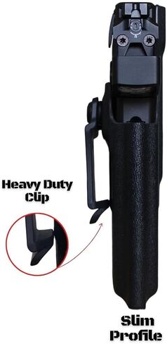Springfield Hellcat PRO Holster - قطع بصريات IWB Kydex Holster Percision مناسب لـ Hellcat Pro - احتفاظ قابل للتعديل وغير قادر - "نقرة" مسموعة عند إعادة الحفظ - حزام داخلي مخفي للحمل in Kuwait