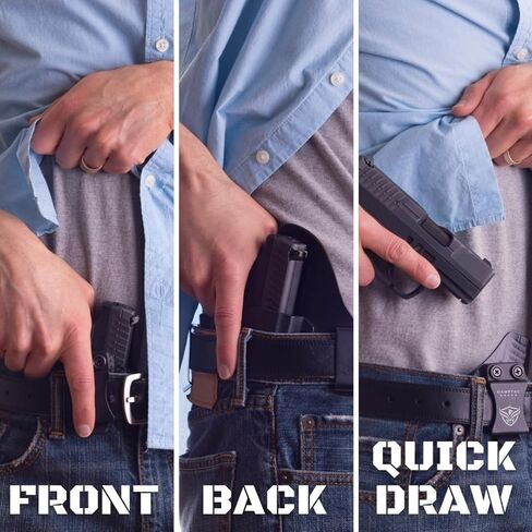Springfield Hellcat PRO Holster - قطع بصريات IWB Kydex Holster Percision مناسب لـ Hellcat Pro - احتفاظ قابل للتعديل وغير قادر - "نقرة" مسموعة عند إعادة الحفظ - حزام داخلي مخفي للحمل in Kuwait