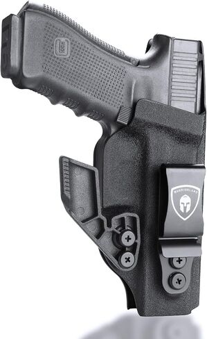 WARRIORLAND IWB Kydex مع حافظة مخلب متوافقة مع G17/22/31 - G19/19X/44/45 Gen 3-5 & G23/32 Gen 3-4 - G26 Gen 3-5 & G27/33 Gen 3-4، 1.75 مشبك فولاذي، Adj. غير قادر وركوب الحافظة داخل حزام الخصر in Saudi Arabia