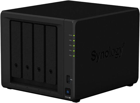 Synology DiskStation DS420+ NAS Server for Business with Celeron CPU, 6GB Memory, 8TB HDD Storage, DSM Operating System in Saudi Arabia