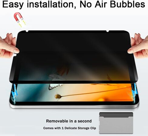 واقي شاشة مغناطيسي للخصوصية 360 درجة لهاتف Huawei MatePad Pro 12.2 بوصة 2024 2025، قابل للإزالة ومضاد للوهج ومضاد للخدش غير لامع 4 اتجاهات للخصوصية، عالي الحساسية وخالي من الفقاعات [ليس زجاج] in Kuwait