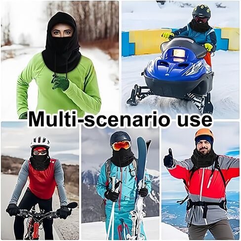 Windproof Ski Mask for Men & Women, Winter Fleece Face Mask, Cold Weather Balaclava for Motorcycle, Cycling, Running, Hiking in Saudi Arabia