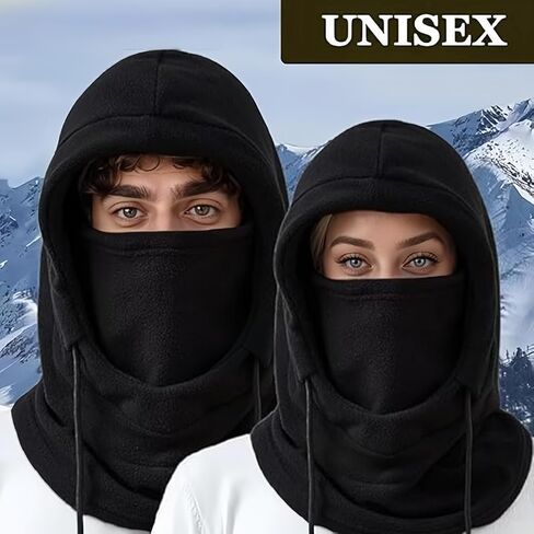 Windproof Ski Mask for Men & Women, Winter Fleece Face Mask, Cold Weather Balaclava for Motorcycle, Cycling, Running, Hiking in Saudi Arabia