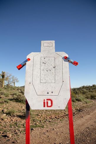 Self-Healing Infinity Target - Shooting & Archery Competition Style Reuasble Rubber Target Lasts for Thousands of Rounds, Reactive Hits, Weather Proof, No Ricochet, Up to .50 BMG in Saudi Arabia