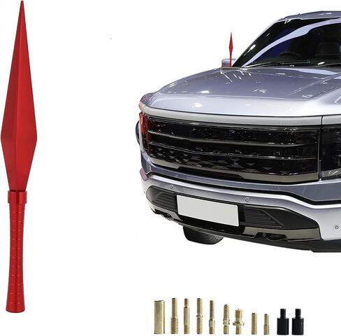 Car Antenna Replacement for Chevy Silverado and GMC Sierra Accessories Ford F150 F-150, Ford F150 Accessories | Truck Antenna F250 F350 | Motorcycle Antenna for Harley (Black, 7.8in) in Saudi Arabia