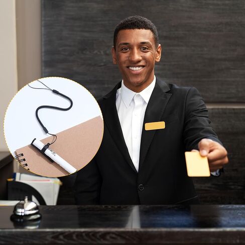 10 Pcs Pen Leash Elastic Tether Coil Lanyard for Clipboard Stylus Pens with Silicone Ring for Tethering Drawing Pen to Touchscreen Pencil Chain Cord for Tablet Touchscreen Drawing Pens Holder (Black) in Kuwait