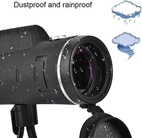 40x Monocular Telescope with Phone Clip, Tripod, and Bag - Perfect for Wildlife Viewing, Camping, and Travel in Saudi Arabia