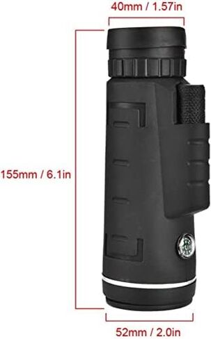 40x Monocular Telescope with Phone Clip, Tripod, and Bag - Perfect for Wildlife Viewing, Camping, and Travel in Saudi Arabia