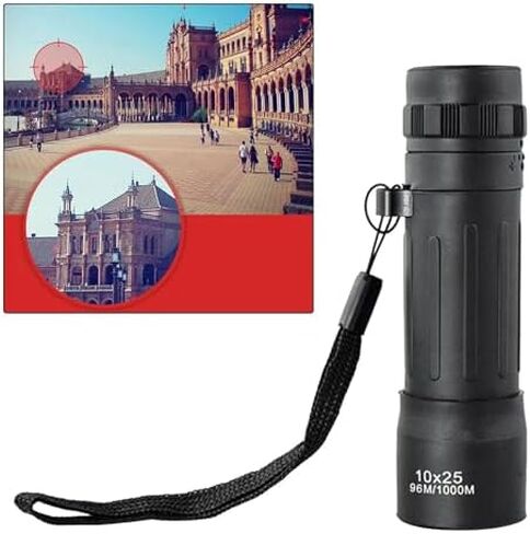 Portable 10x25 Hanging Monocular Telescope for Outdoor Bird Watching and Mountaineering in Saudi Arabia