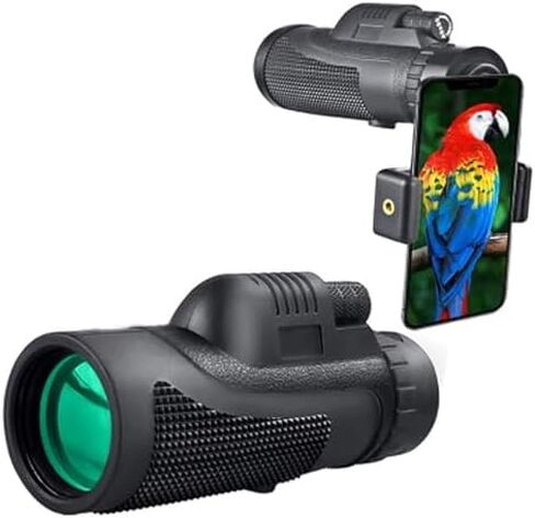 High Power 40X60 Monocular Telescope, Waterproof with Smartphone Holder and Tripod, Perfect for Bird Watching and Hunting in Saudi Arabia