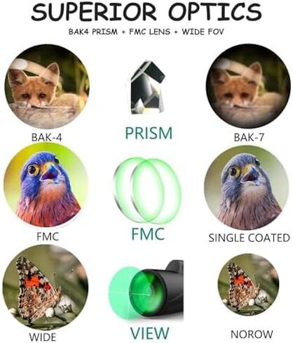 High Power 40X60 Monocular Telescope, Waterproof with Smartphone Holder and Tripod, Perfect for Bird Watching and Hunting in Saudi Arabia