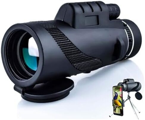 40x60 High Power Monocular Telescope for Smartphone - HD Waterproof Monocular for Bird Watching with Tripod Holder in Saudi Arabia