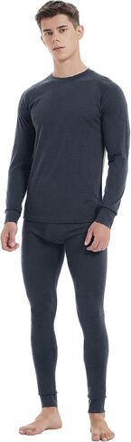 Iguana Mens 100% Merino Wool Base Layer Sets for Ski Lightweight Thermal Underwear in Kuwait