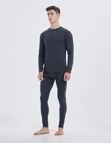 Iguana Mens 100% Merino Wool Base Layer Sets for Ski Lightweight Thermal Underwear in Kuwait