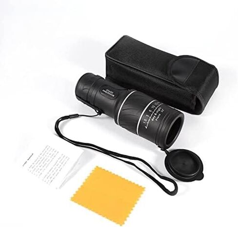 10x HD Pocket Monocular Telescope for Adults, Compact Low Light Optics with Green Film, Includes Carry Bag in Saudi Arabia