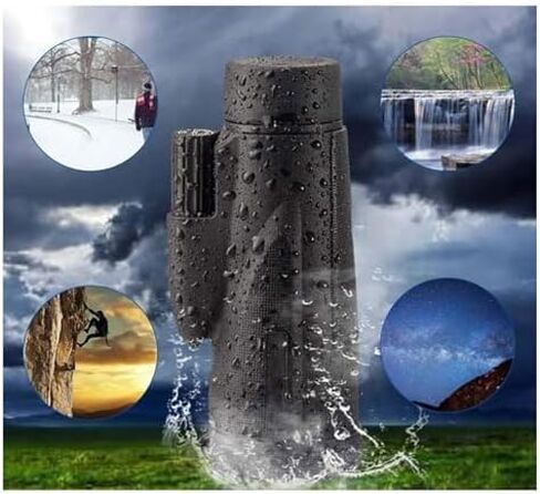 12x50 Waterproof Monocular Telescope with BAK4 Prism, Smartphone Adapter, and Tripod for Bird Watching and Outdoor Travel in Saudi Arabia