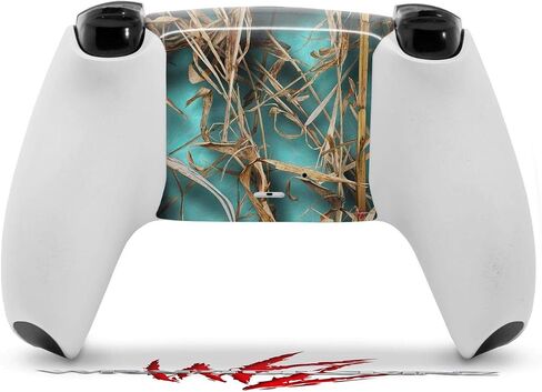 WraptorSkinz Skin Wrap compatible with Sony PS5 DualSense Controller WraptorCamo Grassy Marsh Camo Neon Teal (CONTROLLER NOT INCLUDED) in Saudi Arabia