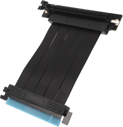 PCIe Riser Cable Shielded PCI Express GPU Mount Extension Ribbon Cable Male to Female Adapter for Vertical Graphics Card Installation Stable High-Bandwidth Data Transmission in Saudi Arabia