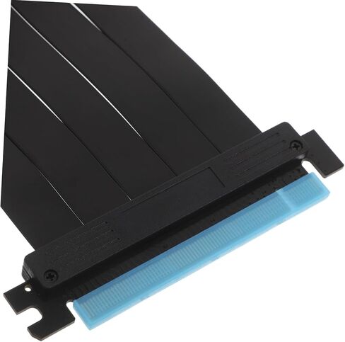 PCIe Riser Cable Shielded PCI Express GPU Mount Extension Ribbon Cable Male to Female Adapter for Vertical Graphics Card Installation Stable High-Bandwidth Data Transmission in Saudi Arabia