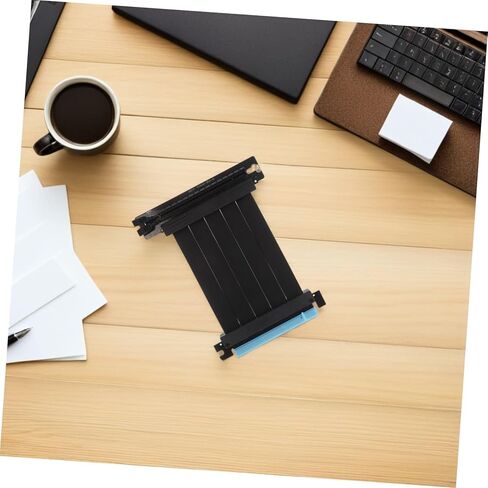 PCIe Riser Cable Shielded PCI Express GPU Mount Extension Ribbon Cable Male to Female Adapter for Vertical Graphics Card Installation Stable High-Bandwidth Data Transmission in Saudi Arabia