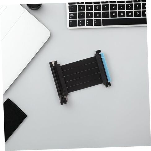PCIe Riser Cable Shielded PCI Express GPU Mount Extension Ribbon Cable Male to Female Adapter for Vertical Graphics Card Installation Stable High-Bandwidth Data Transmission in Saudi Arabia