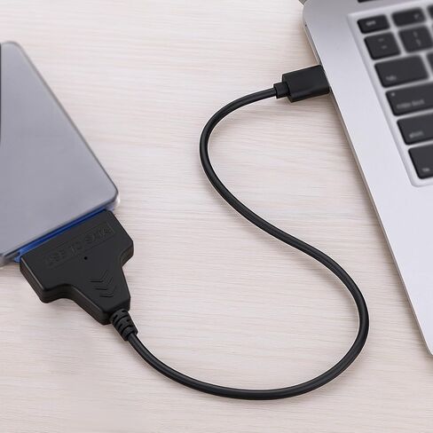 محول محرك الأقراص الصلبة USB 3.0 إلى SATA - منفذ واحد مع طاقة تيار مستمر، محول خارجي بسرعة 5 جيجابت في الثانية لمحرك الأقراص الصلبة/SSD مقاس 2.5 بوصة/3.5 بوصة in Saudi Arabia