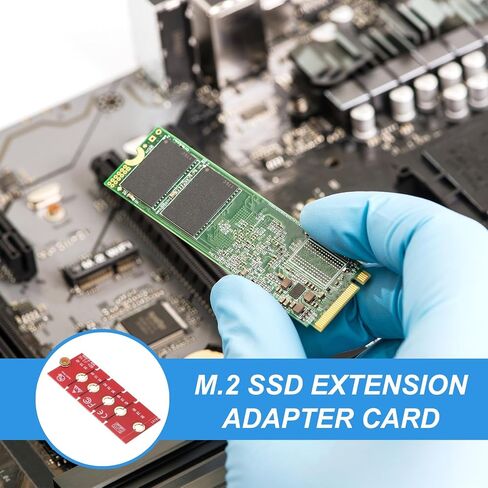 PATIKIL M2 NVME SSD نقل بطاقة محول ممتدة 2230 2242 2260 2280، 2 قطعة محول تمديد M.2 يتغير إلى حجم طويل مع مفكات لمقاهي الإنترنت في المنزل والمكتب، أحمر in Kuwait