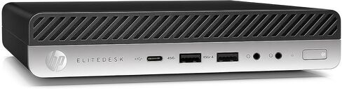 كمبيوتر مكتبي HP EliteDesk 800 G4 Mini Tiny Business، Intel Core i5-8500T، ذاكرة وصول عشوائي DDR4 سعة 8 جيجابايت، 256 جيجابايت NVMe SSD، واي فاي، بلوتوث، DisplayPort، Win11 Pro 64 بت (متجدد) in Saudi Arabia