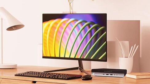 كمبيوتر مكتبي HP EliteDesk 800 G4 Mini Tiny Business، Intel Core i5-8500T، ذاكرة وصول عشوائي DDR4 سعة 8 جيجابايت، 256 جيجابايت NVMe SSD، واي فاي، بلوتوث، DisplayPort، Win11 Pro 64 بت (متجدد) in Saudi Arabia