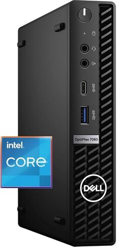 DELL OptiPlex 7000 Micro Form Factor Mini Business Desktop, Intel 4-Core Processor, 16GB RAM, 1TB SSD, 2x DisplayPort, USB Type-C, RJ45, Wi-Fi, Windows 11 Pro (Renewed) in Saudi Arabia