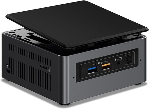Intel NUC 7 Enthusiast A Mini PC with Windows 10 Intel Core i7 2TB HDD 32GB Optane Memory 8GB DDR4 Gunmetal (BOXNUC7i7BNHXG) in Saudi Arabia