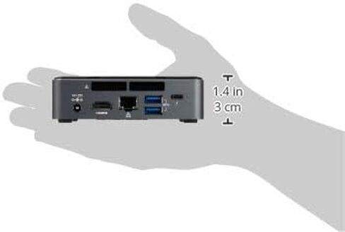 Intel NUC 7 Enthusiast A Mini PC with Windows 10 Intel Core i7 2TB HDD 32GB Optane Memory 8GB DDR4 Gunmetal (BOXNUC7i7BNHXG) in Kuwait