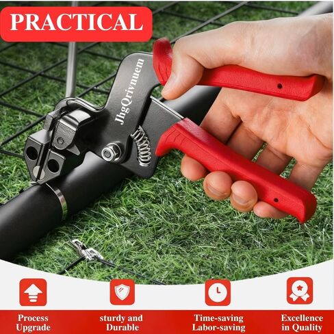 Metal Zip Ties Gun Set-For Fastening And Cutting Tie Special Tool,With 100pcs 11.8in Stainless Steel Zip Ties ，For Chain Link Fence Parts, Wire Fence Rolls,Exhaust Wrap, Poultry Fence﻿ in Saudi Arabia