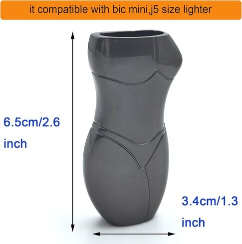 شكل مثير ولاعة غطاء حامل كم الحقائب المعدنية ل BIC حجم صغير ولاعة J5 in Kuwait