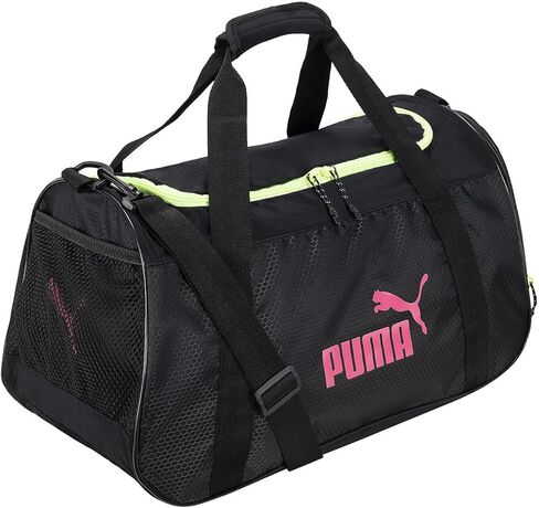 PUMA womens Evercat No. 1 Logo Duffel Bags, Pink/Grey, One Size US in Saudi Arabia