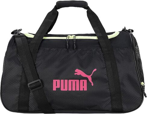 PUMA womens Evercat No. 1 Logo Duffel Bags, Pink/Grey, One Size US in Saudi Arabia