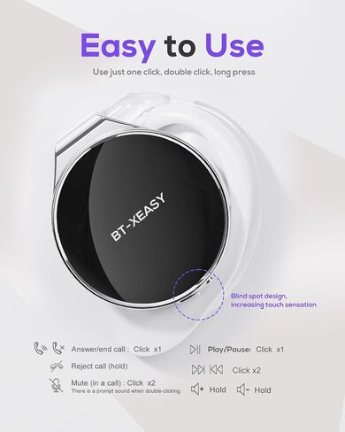 Micool Open Ear Headphones Bluetooth 5.4, Sport On Ear Headphones Wireless, Water-Drop Shaped Noise Cancelling Clip On Headset Bluetooth with Long Battery Life, Comfort Fit 4 Microphones Earphones in Kuwait