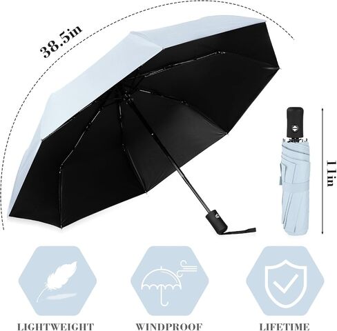 Kajaia 9 Pieces Travel Umbrella Bulk Automatic Umbrellas for Rain Compact Folding Umbrellas Auto Open Close Umbrellas Windproof Waterproof Small Collapsible Umbrellas for Backpack Purse Car Women Men in Saudi Arabia