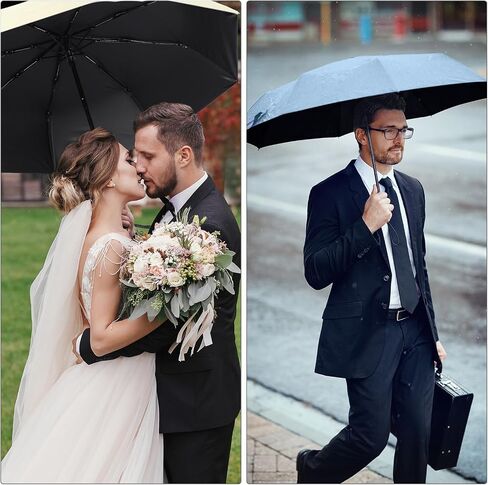 Kajaia 9 Pieces Travel Umbrella Bulk Automatic Umbrellas for Rain Compact Folding Umbrellas Auto Open Close Umbrellas Windproof Waterproof Small Collapsible Umbrellas for Backpack Purse Car Women Men in Saudi Arabia