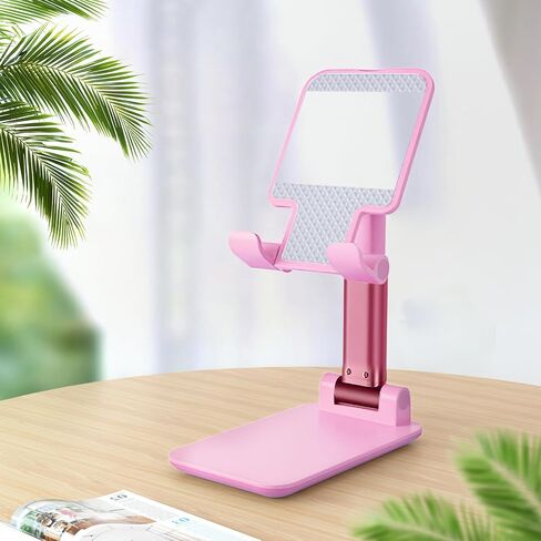 Adjustable Phone Stand,Folding Stand Multifunctional Possessioner Phone Stands for Desk Universal Mobile Support,Green in Saudi Arabia