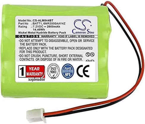 XPS Replacement Battery for 2GIG Go Control Panels PN 228844, 6MR2000AAY4Z, BATT1 in Saudi Arabia