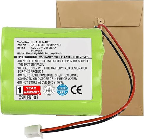 XPS Replacement Battery for 2GIG Go Control Panels PN 228844, 6MR2000AAY4Z, BATT1 in Saudi Arabia
