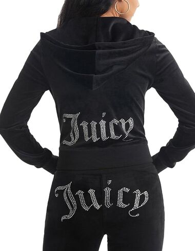 Juicy Couture Bling Track Jacket Liquorice 1 LG (US 10-12) in Saudi Arabia